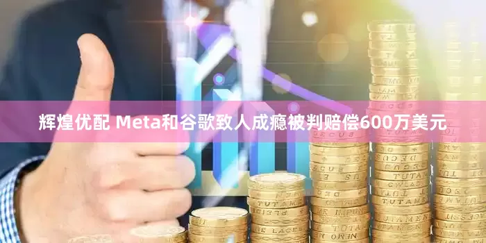 辉煌优配 Meta和谷歌致人成瘾被判赔偿600万美元